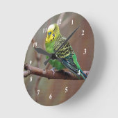 Horloge Ronde Jolie Perruque verte (Angle)