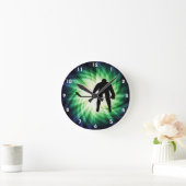 Horloge Ronde Joueur de hockey frais (Maison)