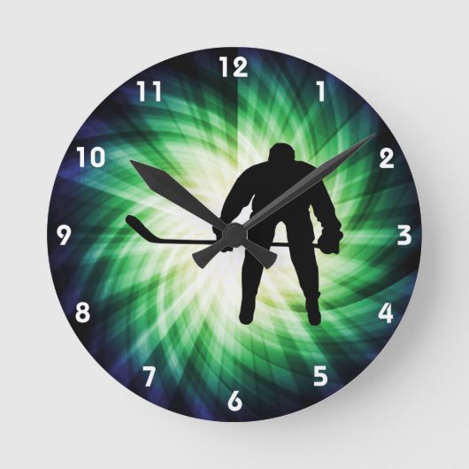 Horloge Ronde Joueur de hockey frais (Recto)