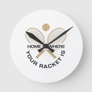 Horloge Ronde Joueur de tennis