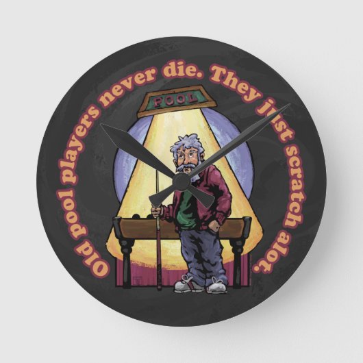 Horloge Ronde Joueurs de la vieille piscine (Recto)