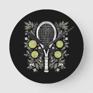 Horloge Ronde Joueuse de tennis