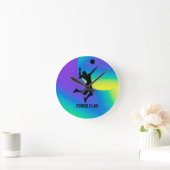 Horloge Ronde Joueuse de volley-ball de plage (Maison)