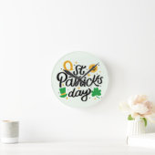 Horloge Ronde Jour de la Saint Patrick (Maison)