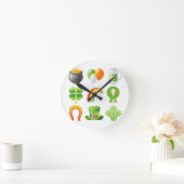 Horloge Ronde jour saint-patricks (Maison)