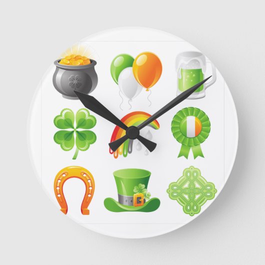 Horloge Ronde jour saint-patricks (Recto)