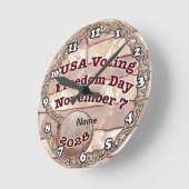 Horloge Ronde Journée de la liberté de vote (Angle)
