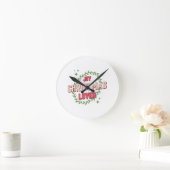 Horloge Ronde Joy Christmas Lover (Maison)