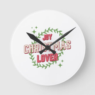 Horloge Ronde Joy Christmas Lover
