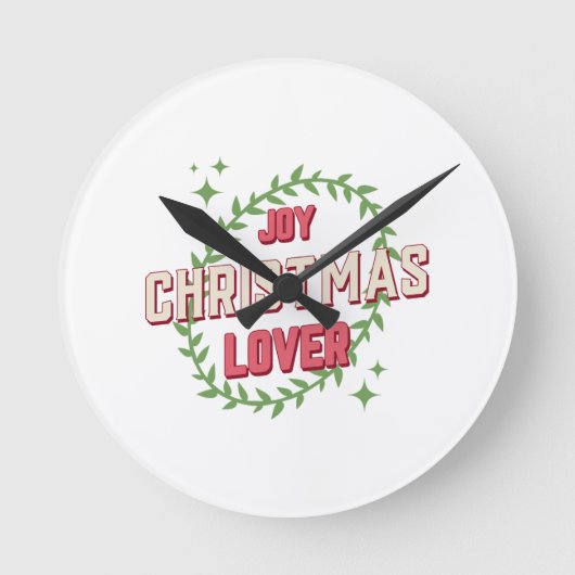 Horloge Ronde Joy Christmas Lover (Recto)
