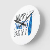 Horloge Ronde Joyeuse Fête des Pères (Angle)