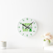 Horloge Ronde Joyeuse Saint-Patrick (Maison)