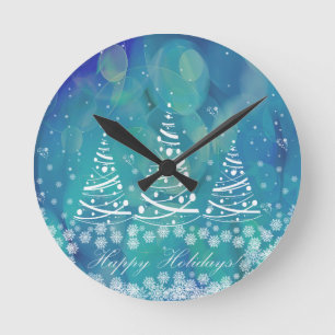 Horloge Ronde Joyeuses fêtes
