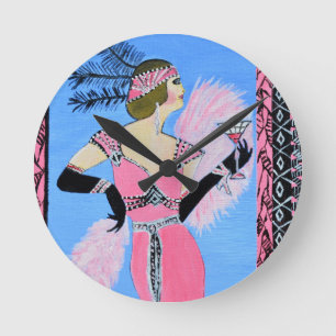 Horloge Ronde Joyeux anniversaire