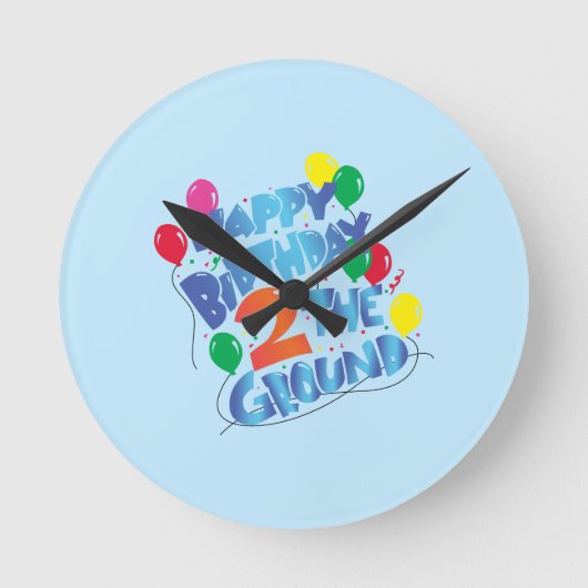 Horloge Ronde Joyeux anniversaire (Recto)