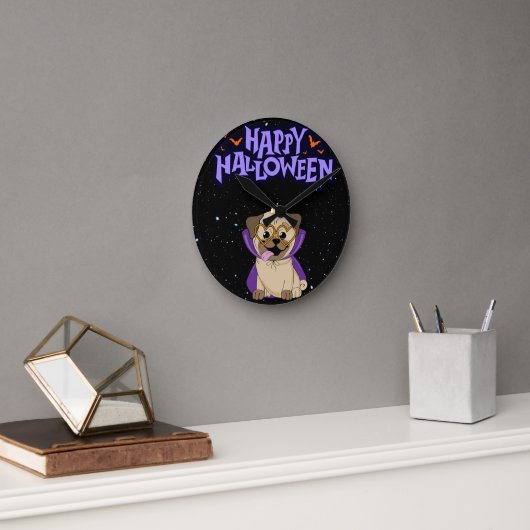 Horloge Ronde Joyeux Halloween (Bureau)