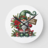Horloge Ronde Joyeux Noël (Recto)