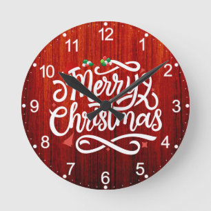Horloge Ronde Joyeux Noël-61039