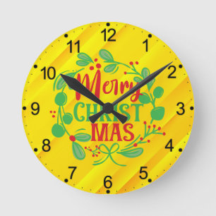 Horloge Ronde Joyeux Noël-82191