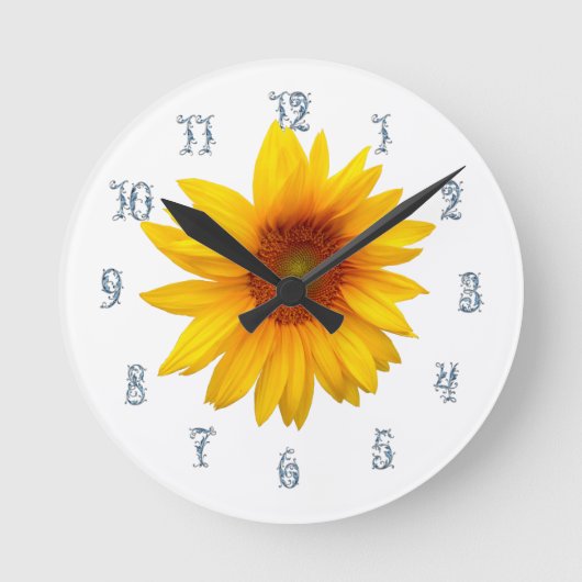 Horloge Ronde Joyeux tournesol (Recto)