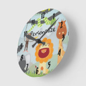 Horloge Ronde Jungle (Angle)