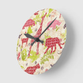Horloge Ronde Jungle paradise (Angle)