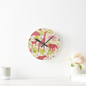 Horloge Ronde Jungle paradise (Maison)