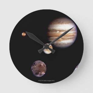 Horloge Ronde Jupiter et ses lunes