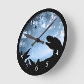Horloge Ronde Jurassic Sky (Angle)