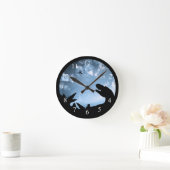 Horloge Ronde Jurassic Sky (Maison)