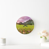 Horloge Ronde Jurassic Sunset (Maison)