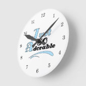 Horloge Ronde Juste adorable (Angle)