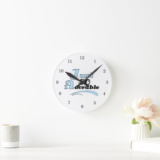 Horloge Ronde Juste adorable (Maison)
