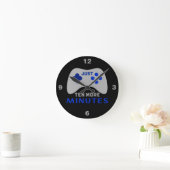 Horloge Ronde Juste Dix Minutes De Plus Black Gamer (Maison)