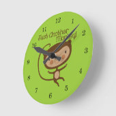 Horloge Ronde Juste un autre singe (Angle)