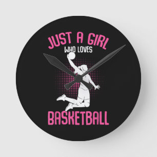 Horloge Ronde Juste une fille qui aime les filles enfants de bas
