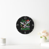 Horloge Ronde Juste une fille qui aime Noël-64714 (Maison)