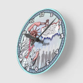 Horloge Ronde Justice Liberté politique (Angle)