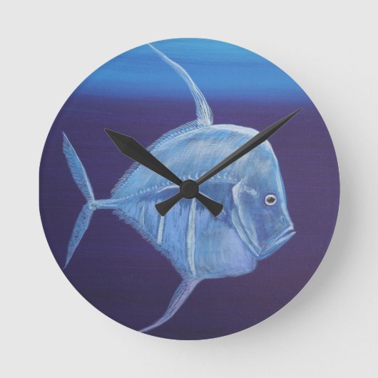 Horloge Ronde Juvenile Regarde le poisson. (Recto)