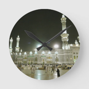 Horloge Ronde Kaaba Kaba La Mecque Mecque Islam Allah Musulman