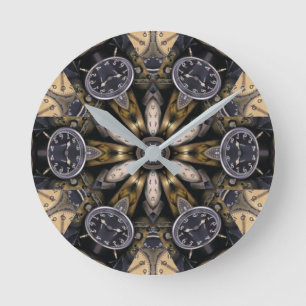 Horloge Ronde Kaleidoscope