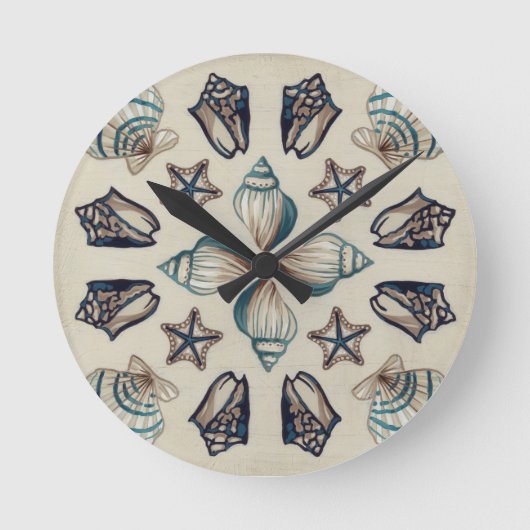 Horloge Ronde Kaleidoscope côtier I (Recto)
