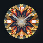 Horloge Ronde Kaleidoscope Mandala Flower Design-23091<br><div class="desc">Kaleidoscope Mandala Flower Design-23091</div>