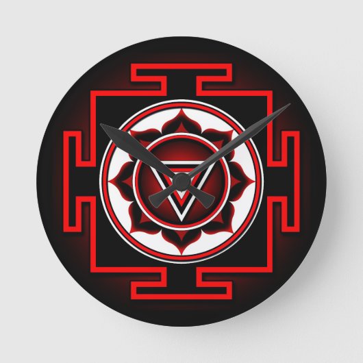 Horloge Ronde Kali Yantra (Recto)