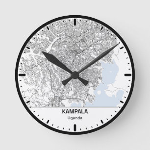 Horloge Ronde Kampala Clock City Line Art