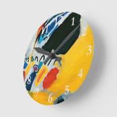 Horloge Ronde Kandinski Impression III Concert Peinture Abstrait (Angle)