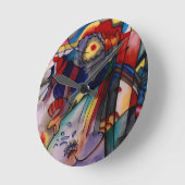 Horloge Ronde Kandinsky 1913 Peinture Abstraite (Angle)