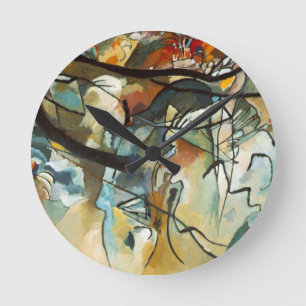 Horloge Ronde Kandinsky Composition V Abstract Painting