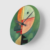 Horloge Ronde Kandinsky peinture Abstraite ascendante (Angle)