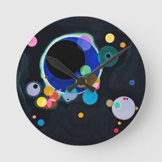 Horloge Ronde Kandinsky Plusieurs Cercles Artwork